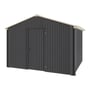 Handi-Heritage Shed H3 3.30X3.30 Roof:Merino Wall:Gun Metal Grey Gable End Single Door