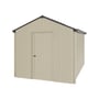 Handi-Heritage Shed H4 3.96X2.52 Roof:Gun Metal Grey Wall:Merino Gable End Single Door