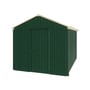 Handi-Heritage Shed H4 3.96X2.52 Roof:Primrose Wall:Caulfield Green Gable End Single Door