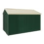Handi-Heritage Shed H4 3.96X2.52 Roof:Primrose Wall:Caulfield Green Gable End Single Door