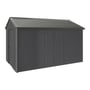 Handi-Heritage Shed H4 3.96X2.52 Roof:Slate Grey Wall:Gun Metal Grey Gable End Single Door
