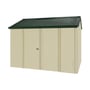 Handi-Heritage Shed H2 3.30X2.52 Roof:Caulfield Green Wall:Primrose Front/Rear Double Door