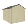 Handi-Heritage Shed H2 3.30X2.52 Roof:Gun Metal Grey Wall:Primrose Front/Rear Double Door
