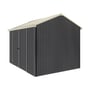 Handi-Heritage Shed H2 3.30X2.52 Roof:Primrose Wall:Gun Metal Grey Front/Rear Double Door