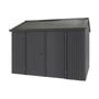 Handi-Heritage Shed H2 3.30X2.52 Roof:Slate Grey Wall:Gun Metal Grey Front/Rear Double Door