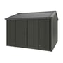 Handi-Heritage Shed H3 3.30X3.30 Roof:Gun Metal Grey Wall:Slate Grey Front/Rear Double Door