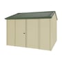 Handi-Heritage Shed H3 3.30X3.30 Roof:Rivergum Wall:Primrose Front/Rear Double Door
