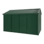 Handi-Heritage Shed H4 3.96X2.52 Roof:Caulfield Green Wall:Caulfield Green Front/Rear Double Door