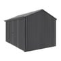 Handi-Heritage Shed H4 3.96X2.52 Roof:Gun Metal Grey Wall:Gun Metal Grey Front/Rear Double Door
