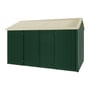 Handi-Heritage Shed H4 3.96X2.52 Roof:Primrose Wall:Caulfield Green Front/Rear Double Door