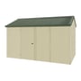 Handi-Heritage Shed H4 3.96X2.52 Roof:Rivergum Wall:Primrose Front/Rear Double Door