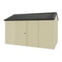 Handi-Heritage Shed H4 3.96X2.52 Roof:Slate Grey Wall:Primrose Front/Rear Double Door