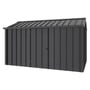 Handi-Hilander Garden Shed HH4 4.00x2.63m Gutter Side Door Gun Metal Grey