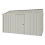 Handi-Hilander Garden Shed HH4 4.00x2.63m Gutter Side Door Off White