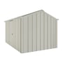 Handi-Hilander Garden Shed HH4 4.00x2.63m Gutter Side Door Off White