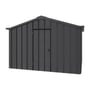 Handi-Hilander Garden Shed HH3 3.25x3.40m Gable End Door Gun Metal Grey