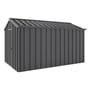 Handi-Hilander Garden Shed HH4 4.00x2.63m Gable End Door Gun Metal Grey