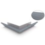 HK Gutter External Mitre Slotted Armour Grey