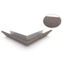 HK Gutter External Mitre Slotted Banyan Brown
