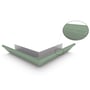 HK Gutter External Mitre Slotted Mist Green