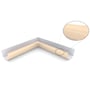 HK Gutter Internal Mitre Slotted Smooth Cream