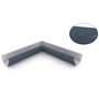 HK Gutter Internal Mitre Slotted Dark Stone