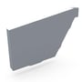 HK Gutter Stop End Left Hand Armour Grey
