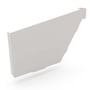 HK Gutter Stop End Left Hand Gull Grey
