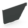 HK Gutter Stop End Left Hand Gun Metal Grey