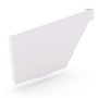 HK Gutter Stop End Left Hand Off White