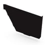 HK Gutter Stop End Right Hand Ebony