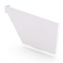 HK Gutter Stop End Right Hand Off White