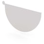Half Round Gutter Stop End Left Hand Gull Grey