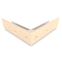 Hi-Square Gutter External Mitre Slotted Smooth Cream