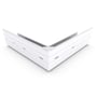 Hi-Square Gutter External Mitre Slotted Off White