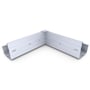 Hi-Square Gutter Internal Mitre Slotted Zinc/Aluminium