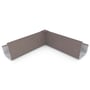 Hi-Square Gutter Internal Mitre Slotted Banyan Brown