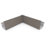 Hi-Square Gutter Internal Mitre Slotted Driftwood