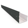 Hi-Square Gutter Slotted Gun Metal Grey