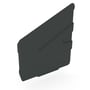 Hi-Square Gutter Stop End Left Hand Gun Metal Grey