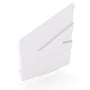 Hi-Square Gutter Stop End Left Hand Off White