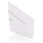 Hi-Square Gutter Stop End Right Hand Off White