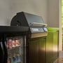 CROSSRAY eXtreme Electric Black Outdoor Kitchen With Double Cabinets, Sink And Double Door Fridge