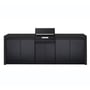 CROSSRAY eXtreme Electric Black Outdoor Kitchen With Double Cabinets
