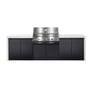 CROSSRAY Premium Xplor 4 Burner Gas Outdoor Kitchen With Double Cabinets In White