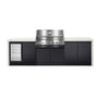 CROSSRAY Premium Xplor 4 Burner Gas Outdoor Kitchen With Single Door Fridge In White
