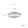 Round Eco Pot Saucer 21CM White