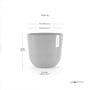 Oslo Eco Pot  25CM Dark Grey