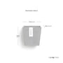 Manhattan Wall Eco Pot 15CM D/Grey