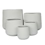 Modstone Cylinder Pot  White Stone  Small
